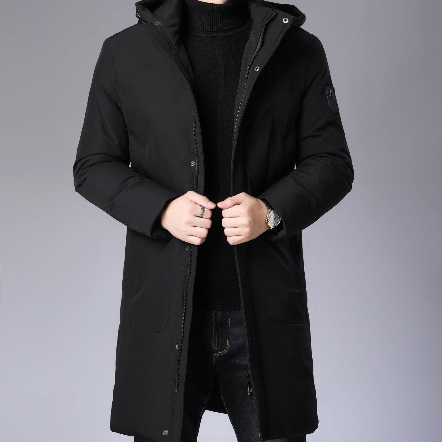 Versatile Hooded Coat for Men - Stylish, Baggy Fit, Durable Design - Buy Center