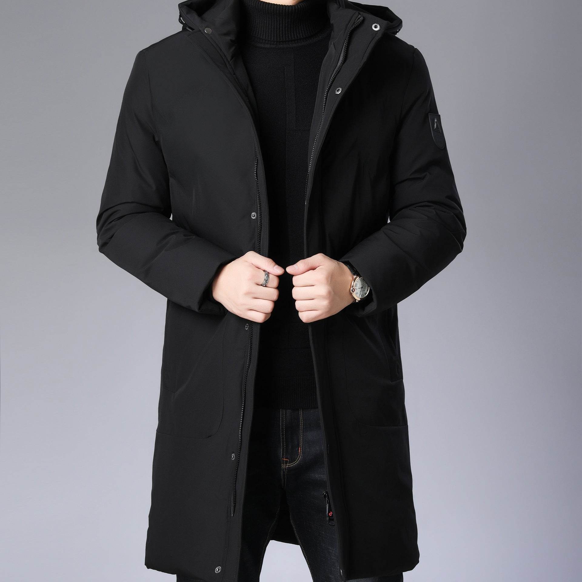 Versatile Hooded Coat for Men - Stylish, Baggy Fit, Durable Design - Buy Center