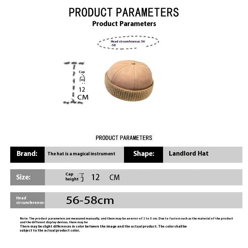 Stylish Autumn & Winter Velvet Beret Hat - Deerskin Crown Design - Buy Center