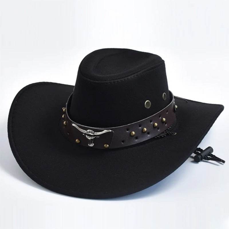 Retro Artificial Suede Cowboy Hat - Adjustable Sunshade for Outdoor Style - Buy Center