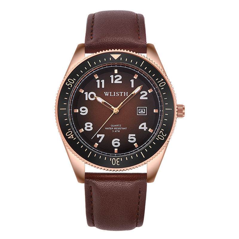 Men's Waterproof Luminous Quartz Watch - Steel Band with Calendar Feature - Buy Center