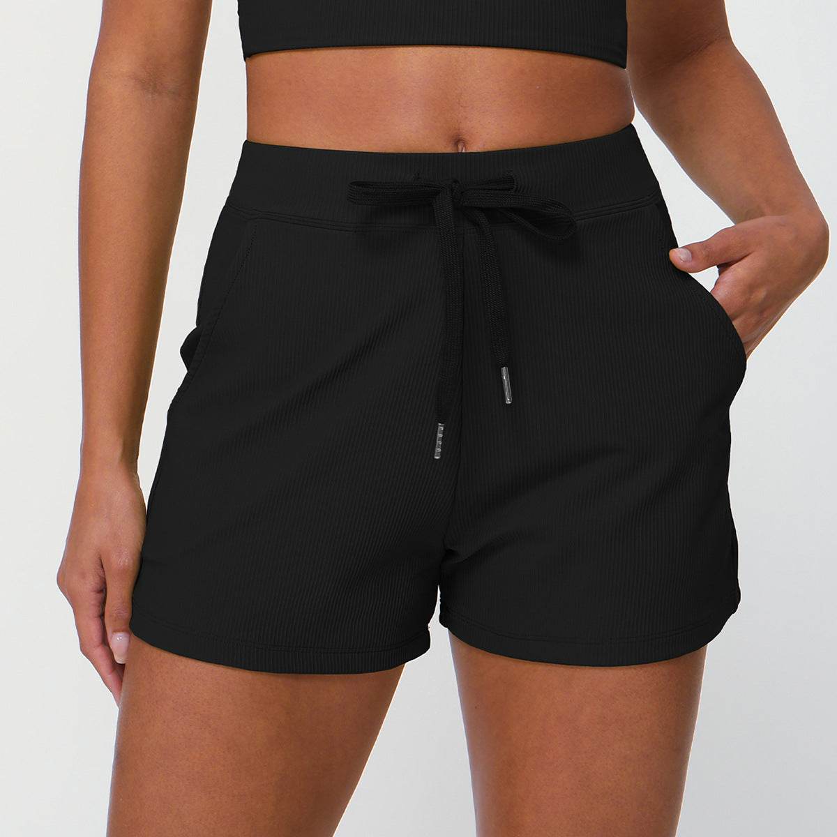 Women's Quick-Drying Yoga Shorts - Stylish Drawstring & Loose Fit - Buy Center