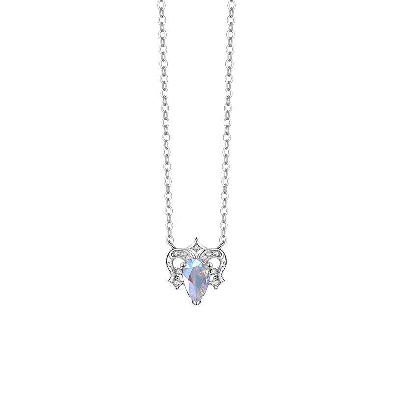 Buy Center Twelve Constellations Necklace - Women's Silver Zodiac Pendant - Buy Center
