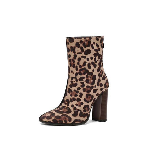 Women's High Heels Ankle Boots - Fleece-lined, French Style for Fall/Winter - Buy Center