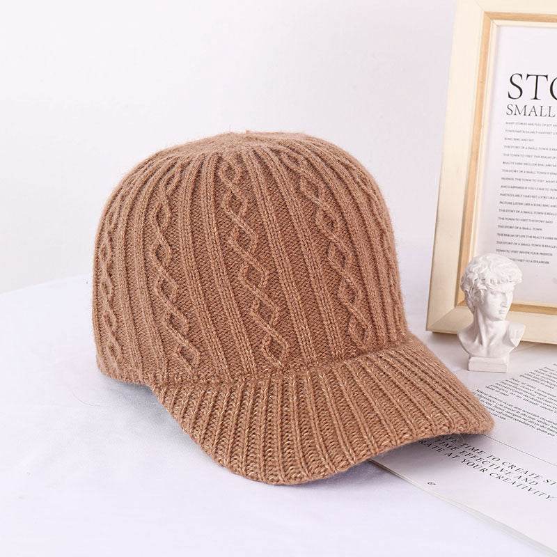 Stylish Knitting Wool Baseball Cap - Warm, Breathable Winter Accessory - Buy Center