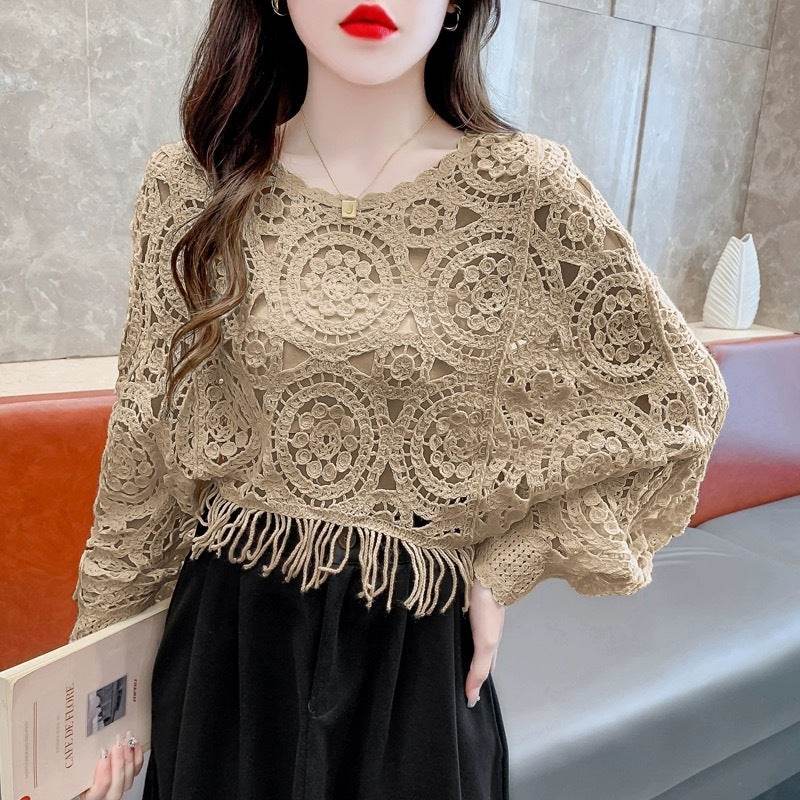 Women's Short Pullover Sweater Blouse - Trendy Casual Coat in 3 Colors - Buy Center