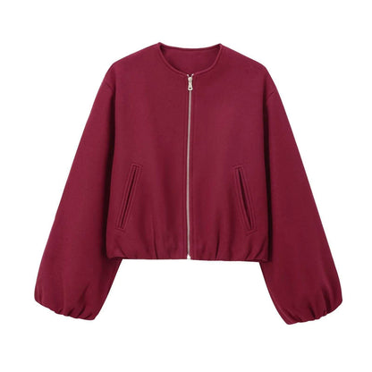 Buycenter European & American Fashion Bomber Jacket - Soft Polyester Coat - Buy Center