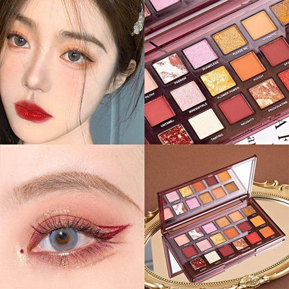 Invert Rose 18 Color Matte Eyeshadow Palette - Versatile Makeup Collection 2025 - Buy Center