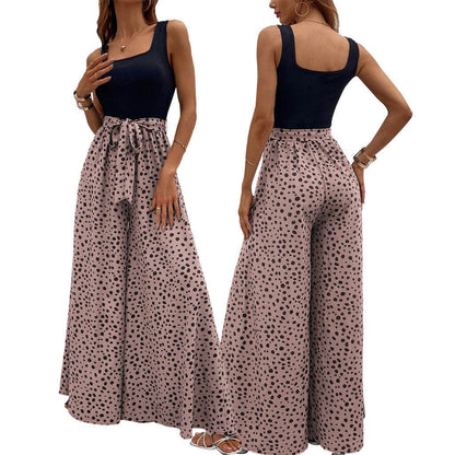 Buycenter Women's Slimming Polka-Dot Trousers - Stylish & Comfortable Fit - Buy Center