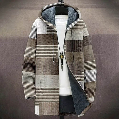 Stylish Digital Printed Men's Trench Coat - Trendy Mid-Length Cardigan - Buy Center