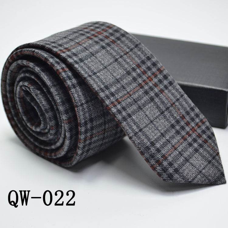 Elegant Men's Super Narrow Bow Tie - Trendy Wool-like Cotton Stripes - Buy Center