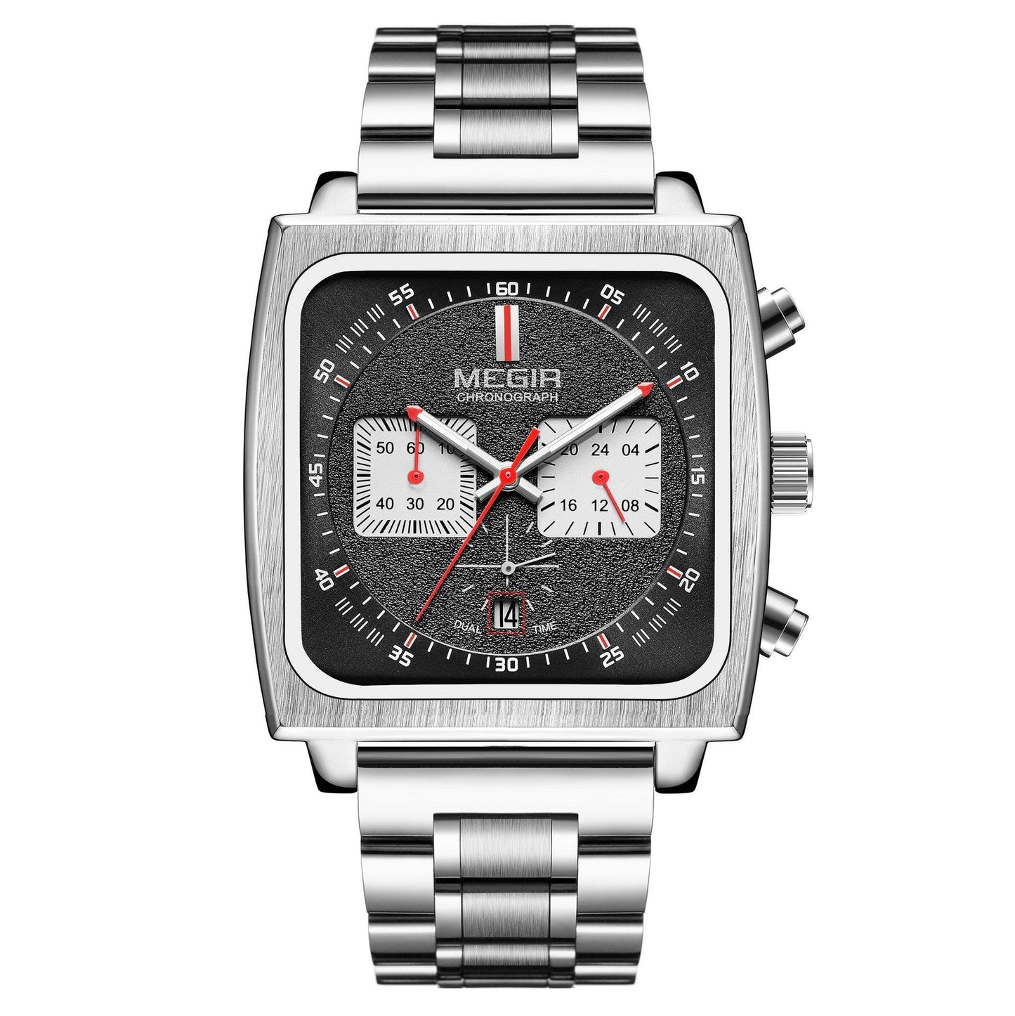 Buycenter Men's Waterproof Luminous Calendar Square Watch - Stylish & Functional - Buy Center