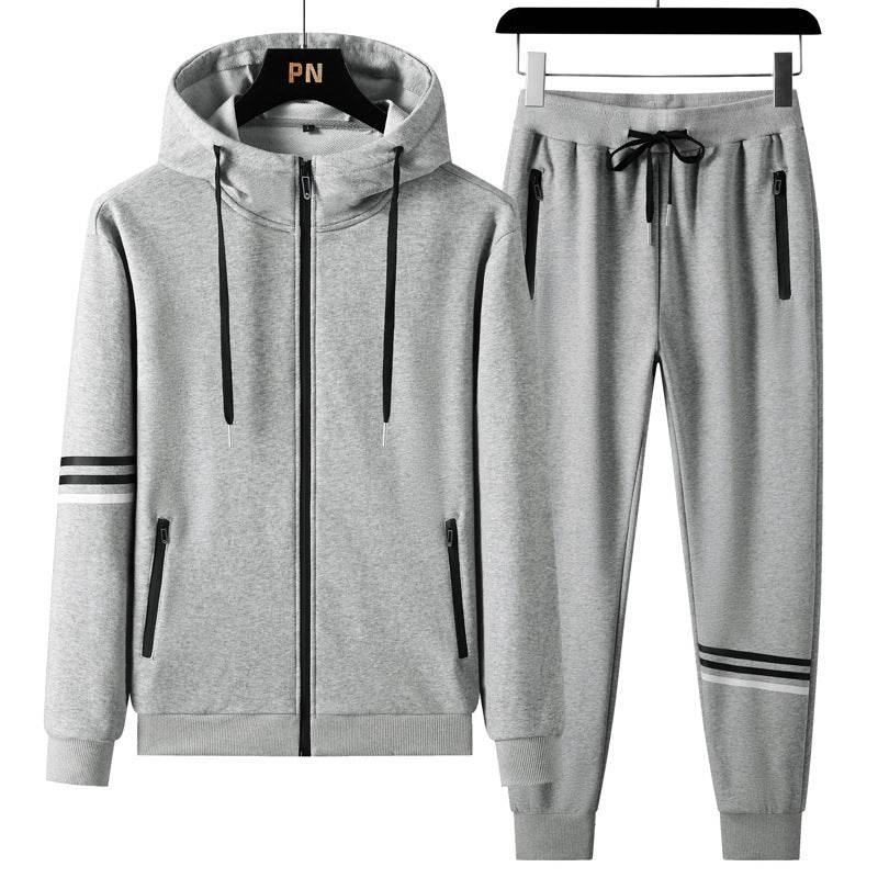 Men's Casual Sports Cotton Hoodie & Trousers Set - Comfortable & Stylish - Buy Center