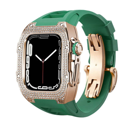 Buy Center Diamond-Studded Watch Strap - Men's Sports Watch Accessory - Buy Center