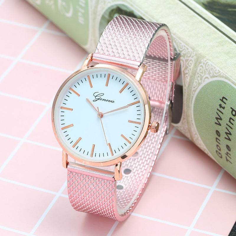 Geneva Minimalist Women's Watch - Elegant Design & Thin Mesh Belt - Buy Center