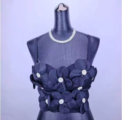 New Dopamine Floral Rhinestone Bandeau Top - Stylish Women's Sling Camis 2025 - Buy Center