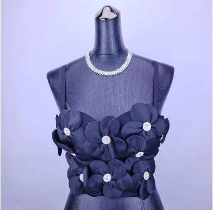New Dopamine Floral Rhinestone Bandeau Top - Stylish Women's Sling Camis 2025 - Buy Center