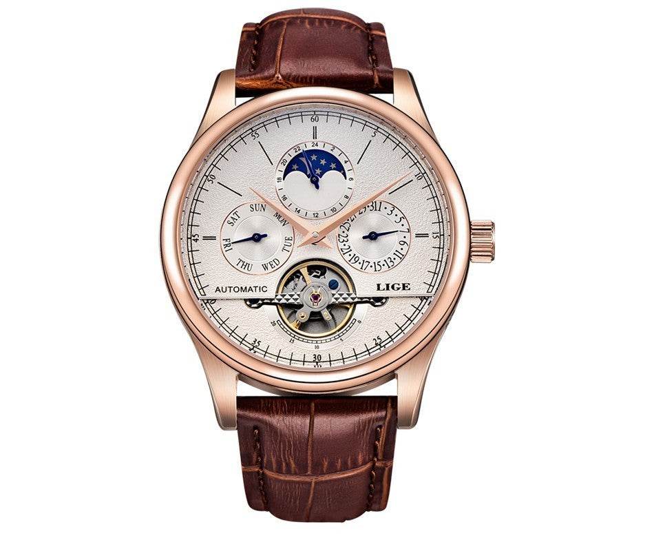 Buycenter Men's Waterproof Mechanical Watch - Stylish 42mm Dial & Month Display - Buy Center
