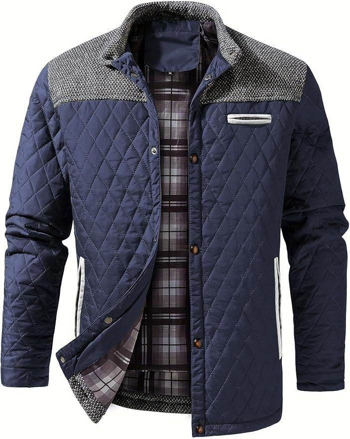 Stylish Color Matching Casual Jacket for Men - Trendy Men's Fashion 2025 - Buy Center