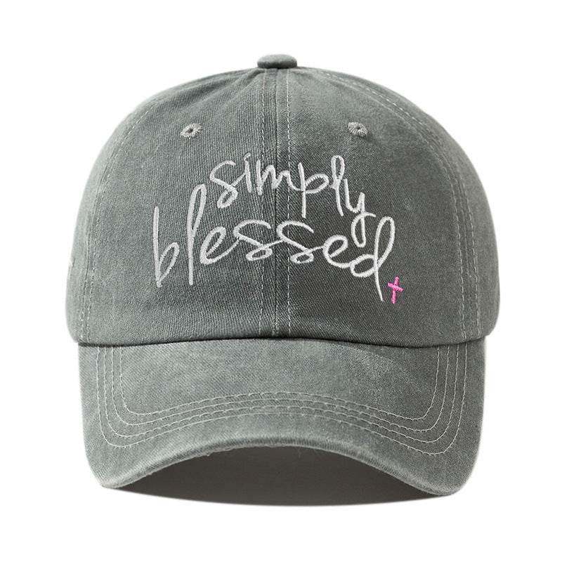 Simply Blessed Wide Brim Cap - Stylish Sunshade Accessory for Women - Buy Center