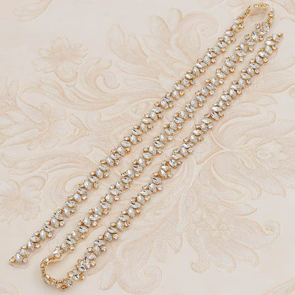 Rhinestone Applique Waist Jewelry for Weddings - Elegant Bridal Accessory - Buy Center
