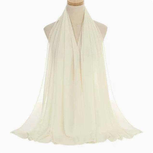 Pearl Chiffon Bubble Scarf - Women's Lightweight Summer Elegance - Buy Center