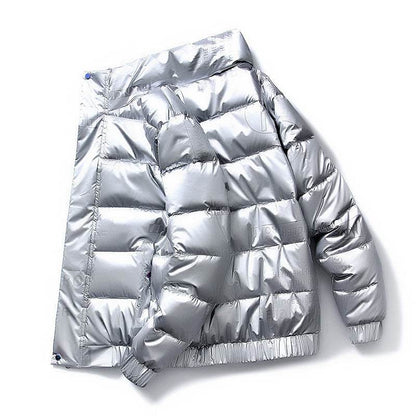 Men's Stand-Up Collar Down Jacket - Warm, Stylish, Non-Iron Fabric - Buy Center