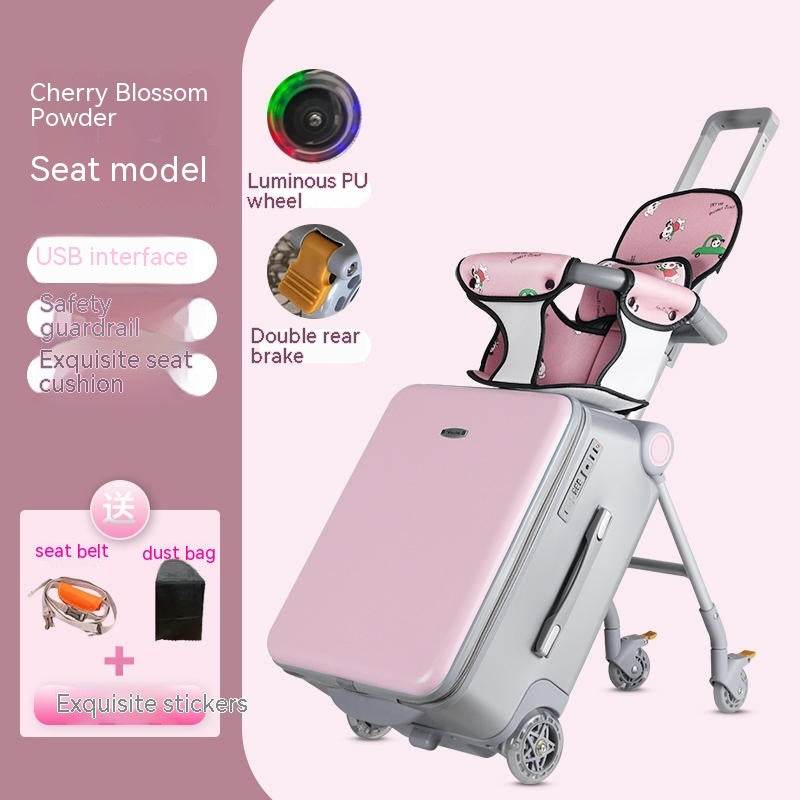 Multifunctional Children's Trolley Case - 20-Inch Stylish Yellow Luggage - Buy Center