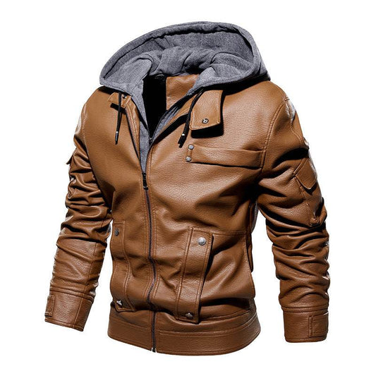 Men's Leather Coat - Fashionable & Warm for Winter 2025 Styles - Buy Center