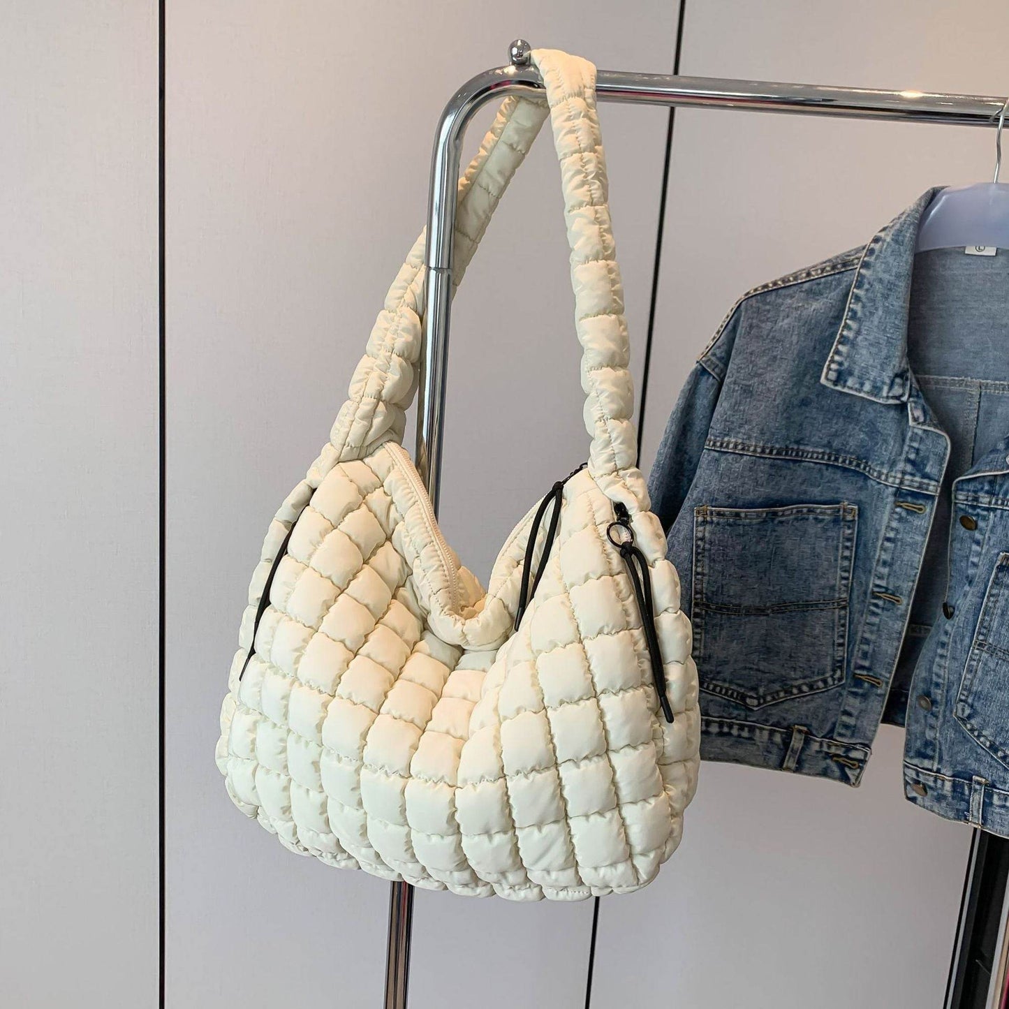 Buycenter Women's Large Capacity Pleated Cloud Shoulder Bag - Fashionable & Versatile - Buy Center