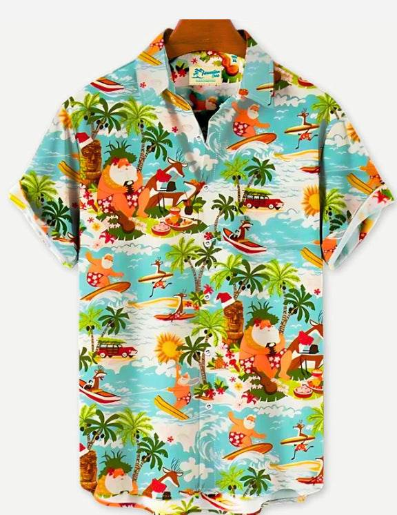 Casual 3D Hawaiian Shirt for Men - Vibrant Summer Floral Prints - Buy Center