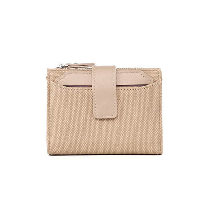 Women's Solid Color Leather Wallet - Stylish, Compact & Durable Accessory - Buy Center