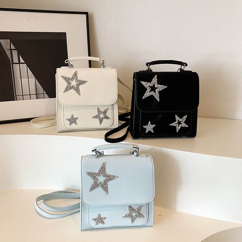 Buycenter Women's Sequin Star Backpack - Fashionable PU & Wear-Resistant - Buy Center
