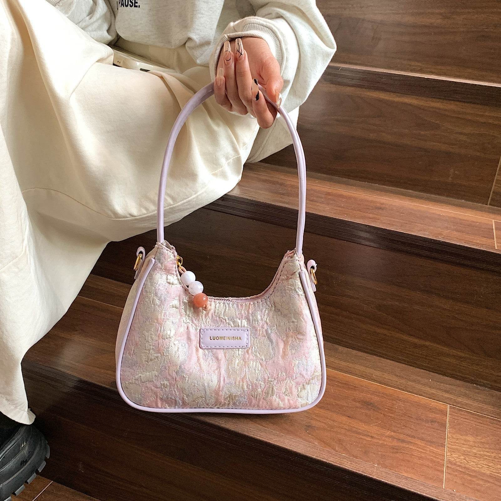 Buycenter French Fashion Handbag - Urban Shoulder Bag in Purple or Pink - Buy Center