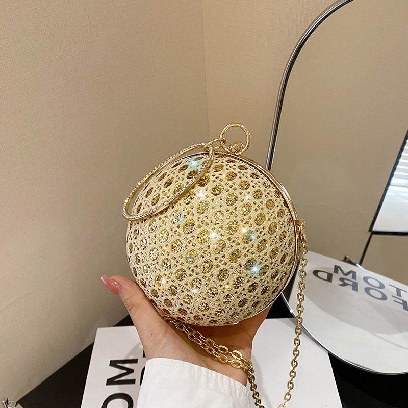 Diamond Retro Shoulder Bag - Stylish Women's Crossbody with Round Design - Buy Center