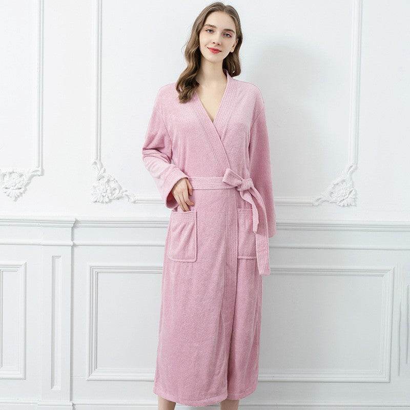 Japanese & Korean Men's Bathrobe - Stylish Towel Cloth for All Seasons - Buy Center