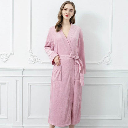 Japanese & Korean Men's Bathrobe - Stylish Towel Cloth for All Seasons - Buy Center