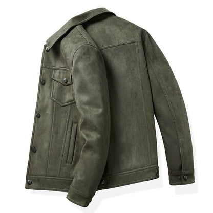 Men's Retro Slim Fit Coat - Stylish Casual Turn-Down Collar - Buy Center