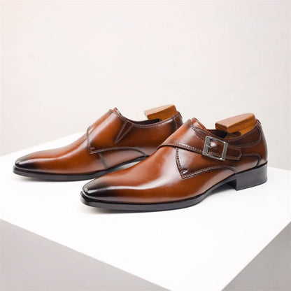 Nemo Men's Business Formal Leather Shoes - Breathable, Square Toe Design - Buy Center