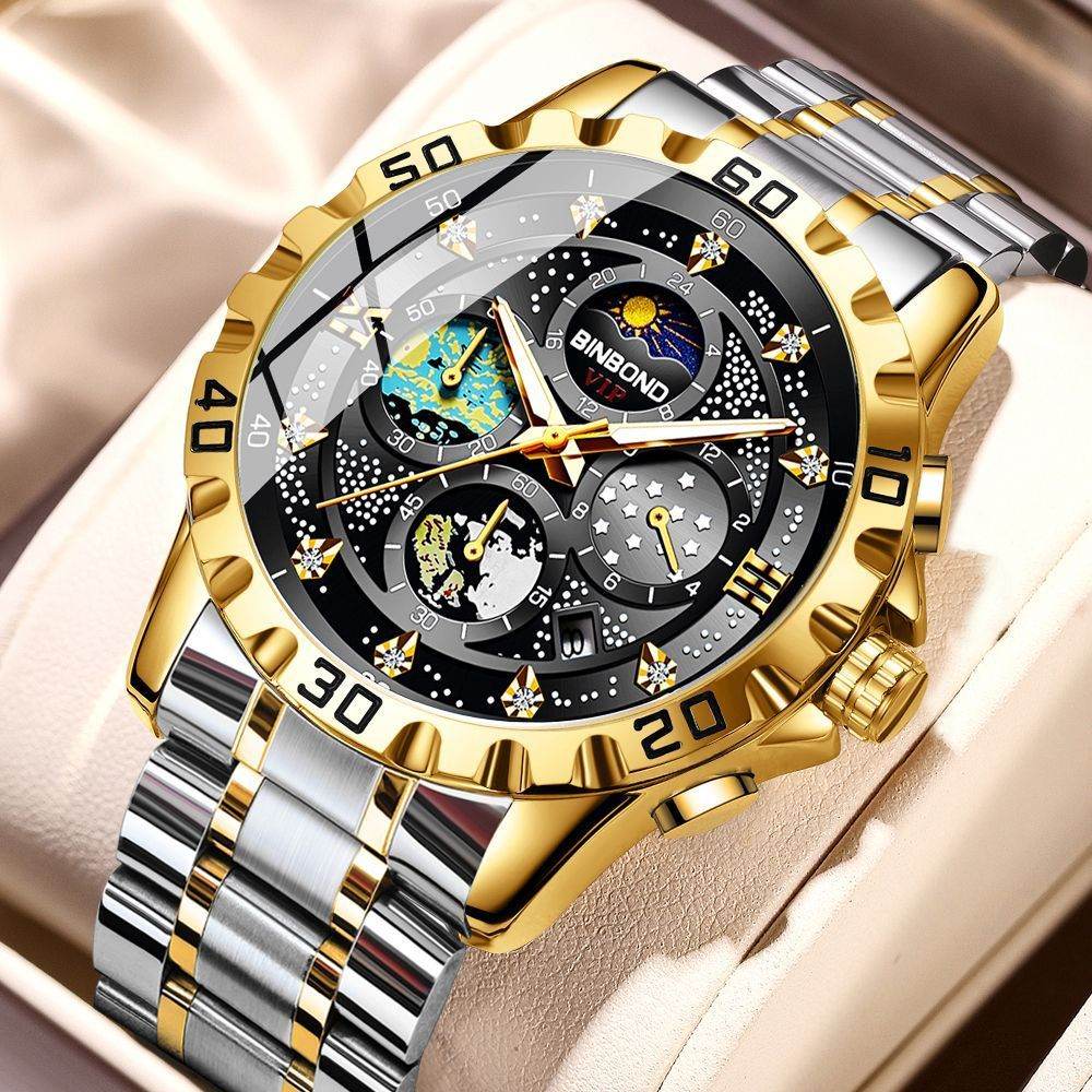 Stylish Quartz Business Watch - Sleek 11mm Thin, Waterproof Design - Buy Center