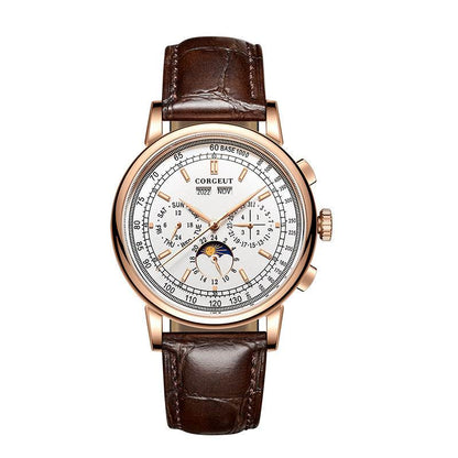 Men's Automatic Mechanical Watch - Waterproof Calendar & Stylish Design - Buy Center