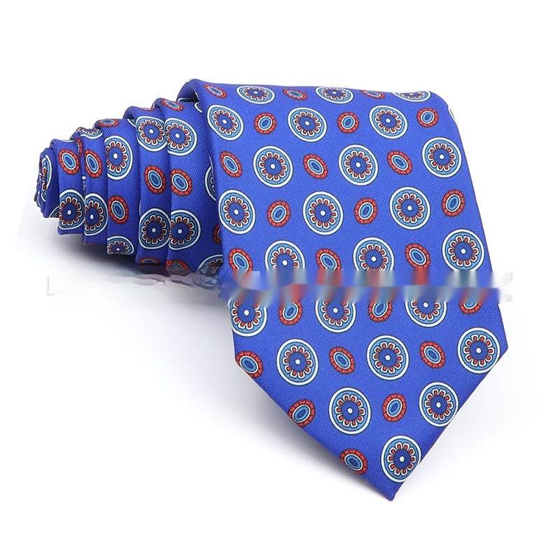Men's Printed Work Tie - Stylish Polyester Bow Tie with Geometric Design - Buy Center