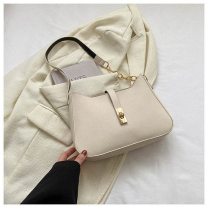 Buycenter Fashion Single-Shoulder Tote Bag - Stylish PU in Black & White - Buy Center