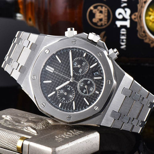 Buycenter Men's Quartz Sports Watch - Waterproof, Stylish Steel Timepiece - Buy Center