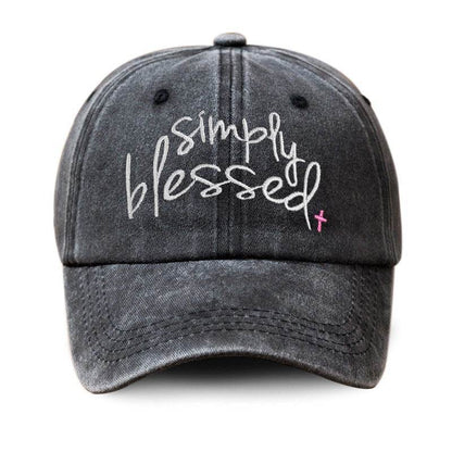 Simply Blessed Wide Brim Cap - Stylish Sunshade Accessory for Women - Buy Center