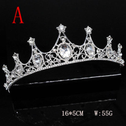 Super Glitter Pearl Rhinestone Headband - Vintage Crown & Comb Styles - Buy Center