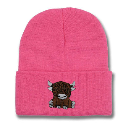 Cartoon Long Hair Yak Knitted Hat - Stylish and Warm Winter Fashion - Buy Center