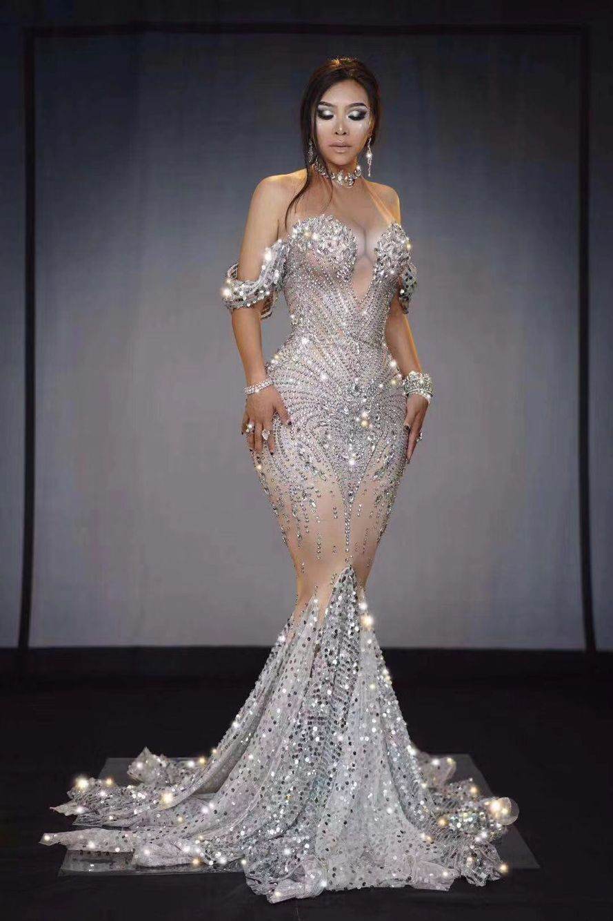 Buycenter Evening Dress - DJ Style Female Singer Fashion Skirt - Buy Center