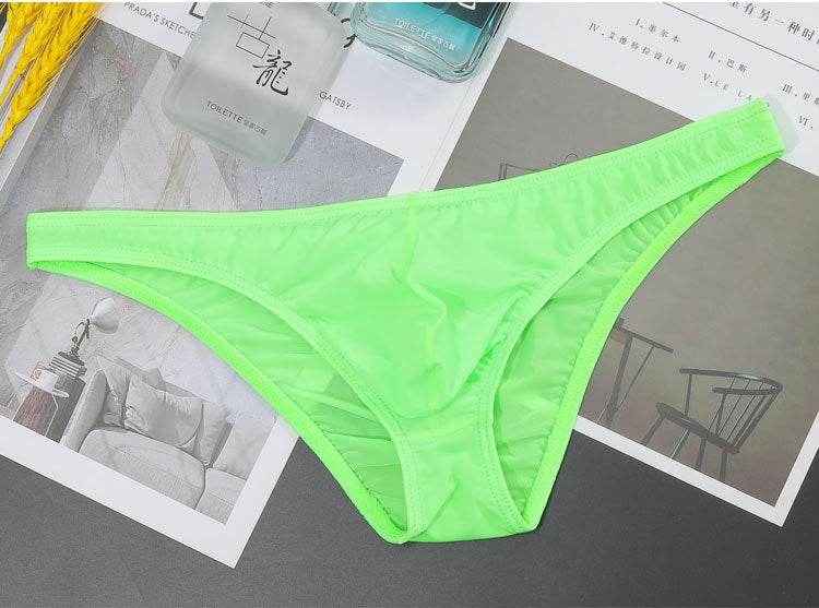 Ultra-Thin Transparent Men's Briefs - Comfortable Ice Silk Low Waist Style