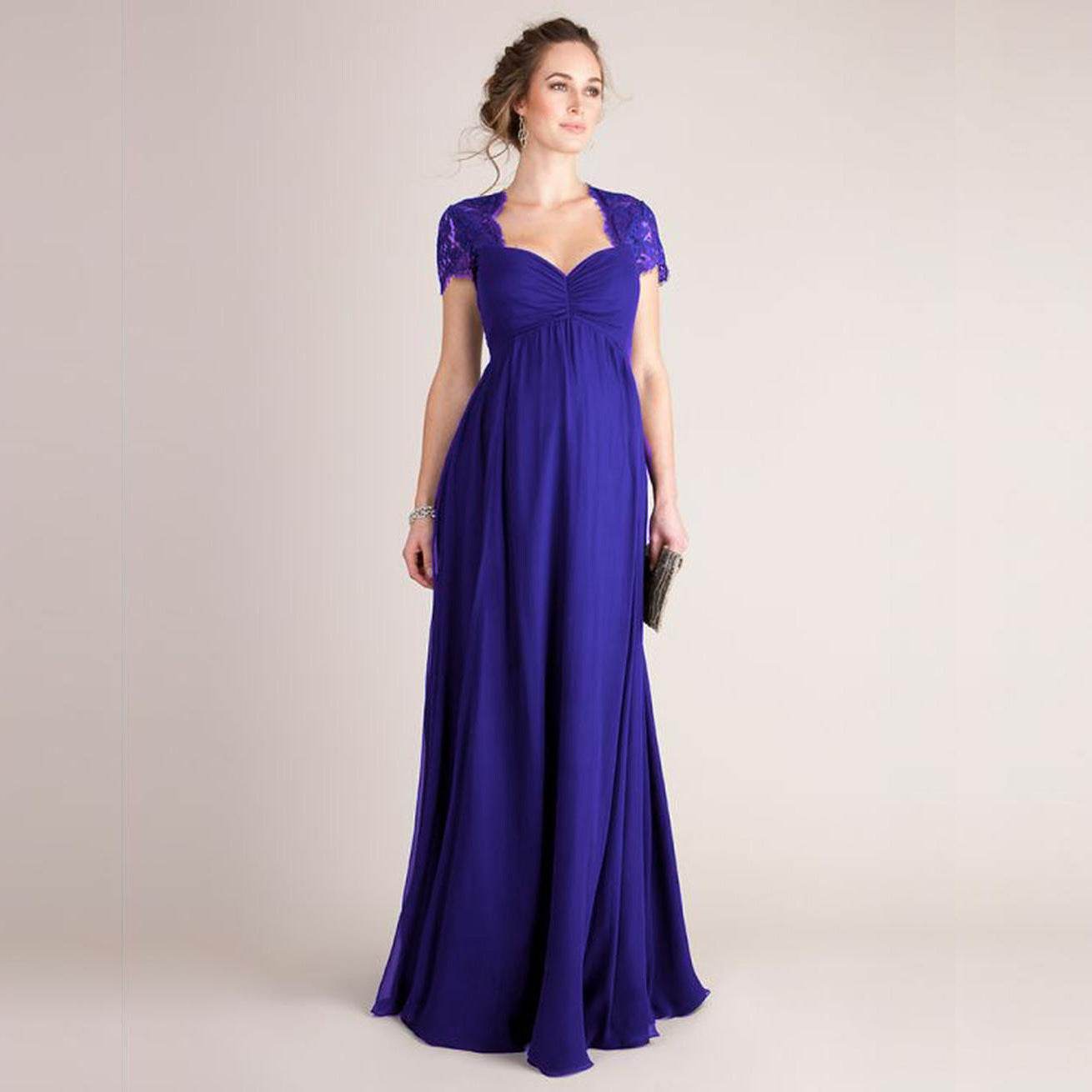 Elegant Japanese Cotton Wedding Dress - Short-Sleeved with Lace Stitching - Buy Center